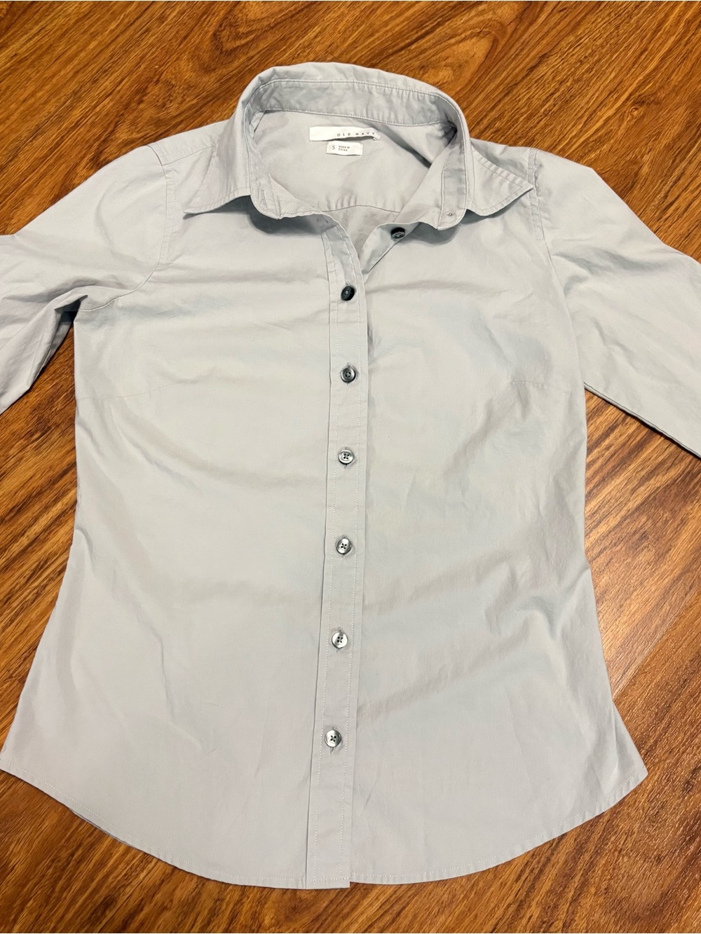 Old Navy Gray Women’s Button-Up Dress Shirt Size S